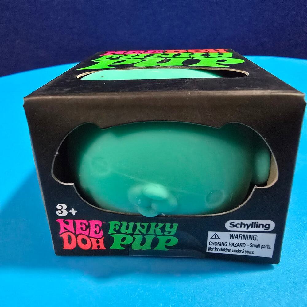 New NeeDoh Teal Funky Pup Squishy Squish me Pet me! - Picture 2 of 4